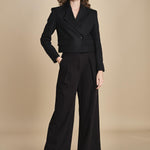 pantalone smoking PEONY ROSE IO1100X5121 BK999 ivy oak 