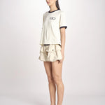 tshirt con profilo a contrasto 033 WHITE sea ny 