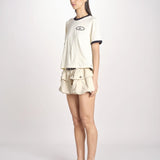 tshirt con profilo a contrasto 033 WHITE sea ny 
