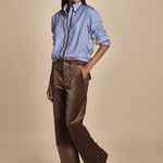 pantaloni 4 tasche in velluto liscio TWIGGY MJD211AAC1116 CHBRO jejia 