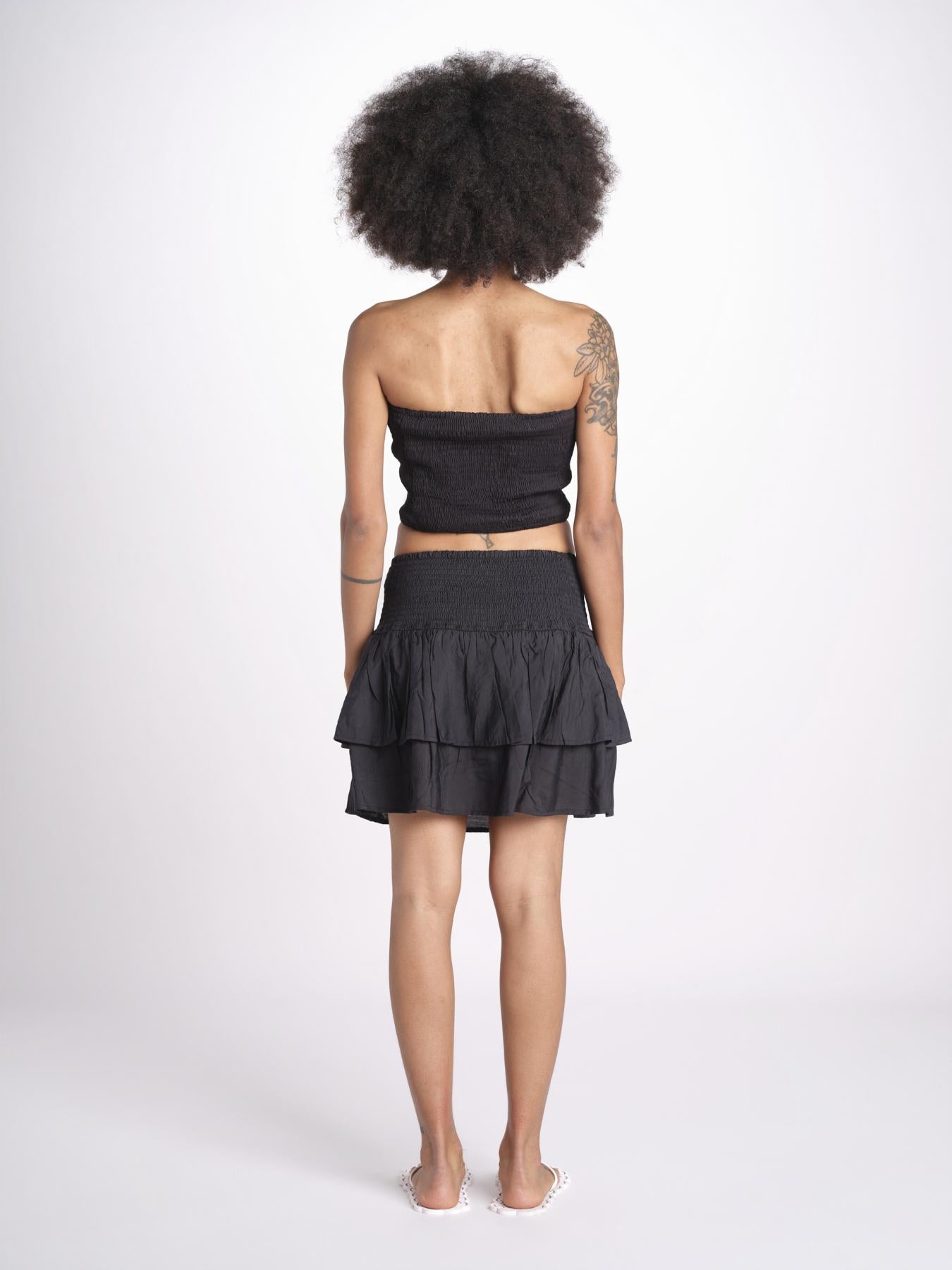 minigonna balze PANOLIBL NOIR laraethnics 
