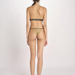 reggiseno triangolo in satin e pizzo LOVE LACE L25101005 DARK GREEN 782 love stories 