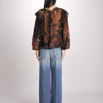 Camicia stampata con rouches LLAOLLAO MULTICOLR mes demoiselles 