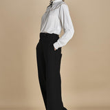 pantalone gessato in gabardine B0415248 R911 n21 