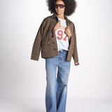 t-shirt 97 over JWTS02865 BABY BLUE zadig & voltaire 