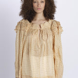 Camicia over pois P24T0350TO NUDE anaak 