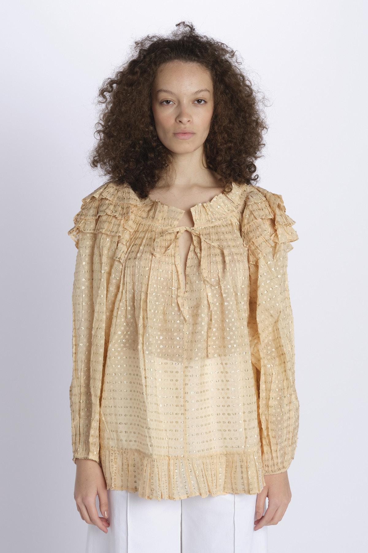 Camicia over pois P24T0350TO NUDE anaak 