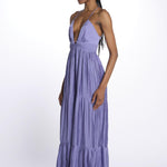 Abito WASTA lungo con anello WASTA VIOLET ba&sh 
