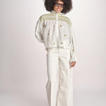 camicia con punto smoke NOVELLE PAPYRUS.CALLAGREEN scarlett poppies 
