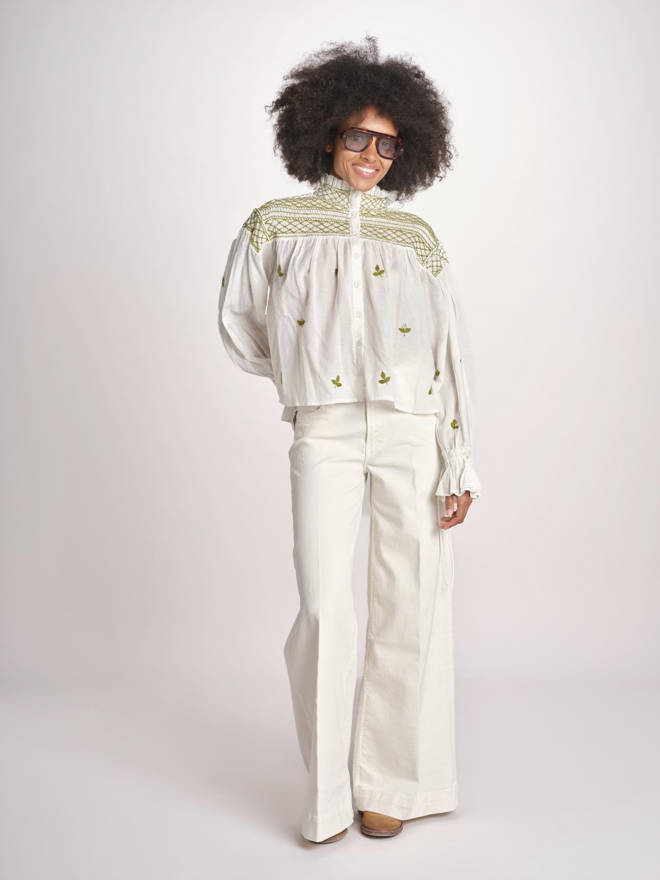 camicia con punto smoke NOVELLE PAPYRUS.CALLAGREEN scarlett poppies 