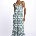 Abito LOUVE spallina ricamo fiori S25067 EYELETGREEN sundress 