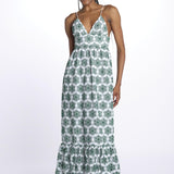 Abito LOUVE spallina ricamo fiori S25067 EYELETGREEN sundress 