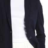 Giacca felpa lunga 1 bottone 3357 BLU circolo 1901 
