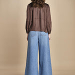 camicia con rouches CESSIA CHOCOLAT ba&sh 