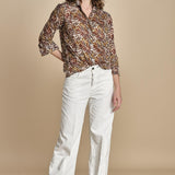 CINEMA camicia con stampa tigre BECH623 NATURAL hartford 
