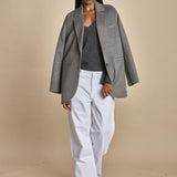 maglia con scollo a v e manica a campana by milaura. D2500894 871 GRIGIO milaura 