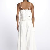 Top LACE spallina ricamato 337201 OFFWHITE farm rio 