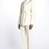 Blazer senza revere 142504 IVORY lvir 