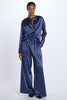 2-pleat satin trousers