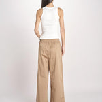 pantalone con elastico in popeline GOLFO 2615131102600 005 TERRA weekend maxmara 