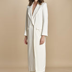 cappotto lungo smoking JIL ANN  IO1100X9049 WH011 ivy oak 