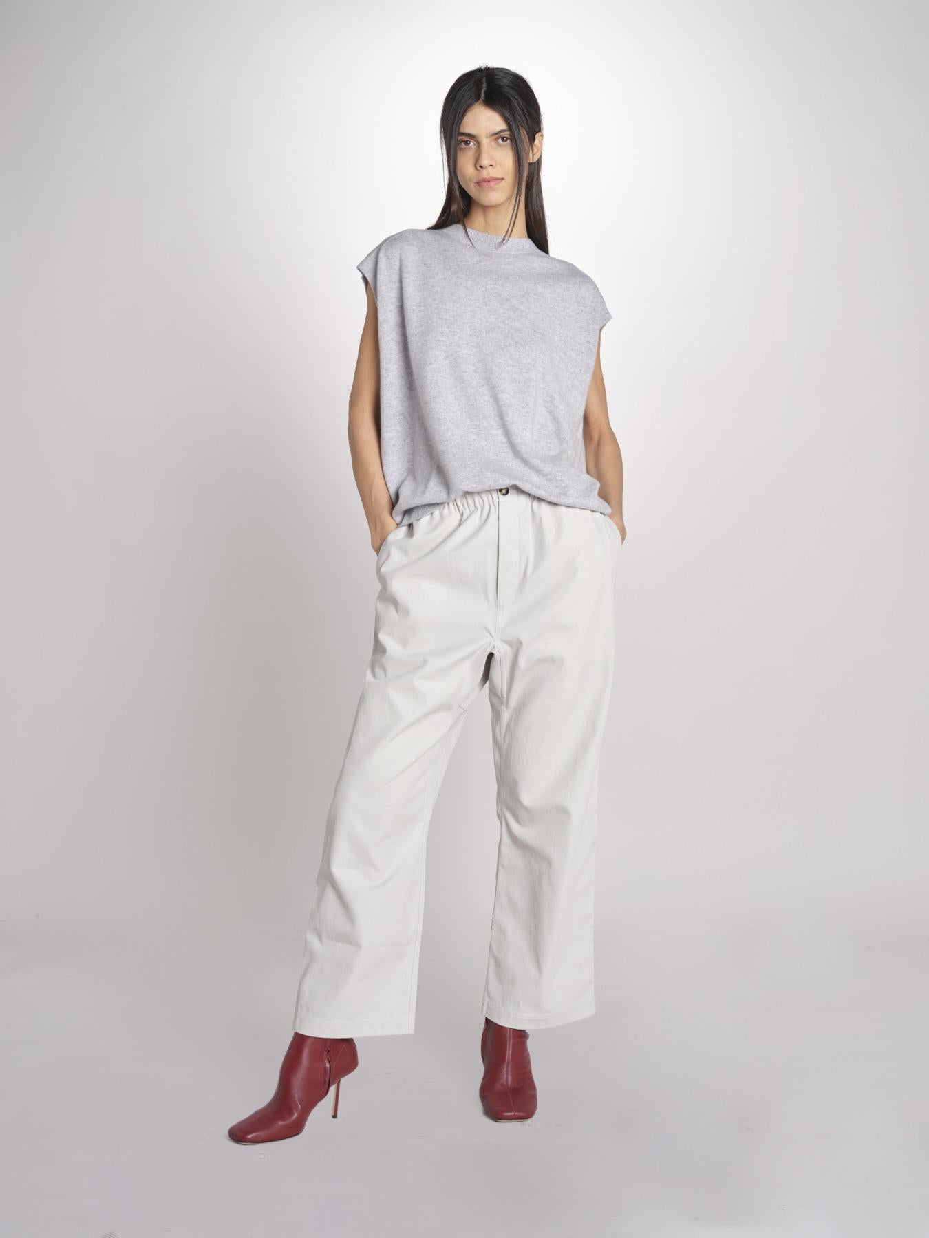 gillet over MISTLE LIGHT GREY sofie d'hoore 