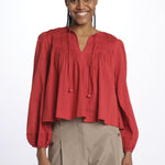 Camicia MYRA voille pieghe 150 PAPRIKA sea ny 