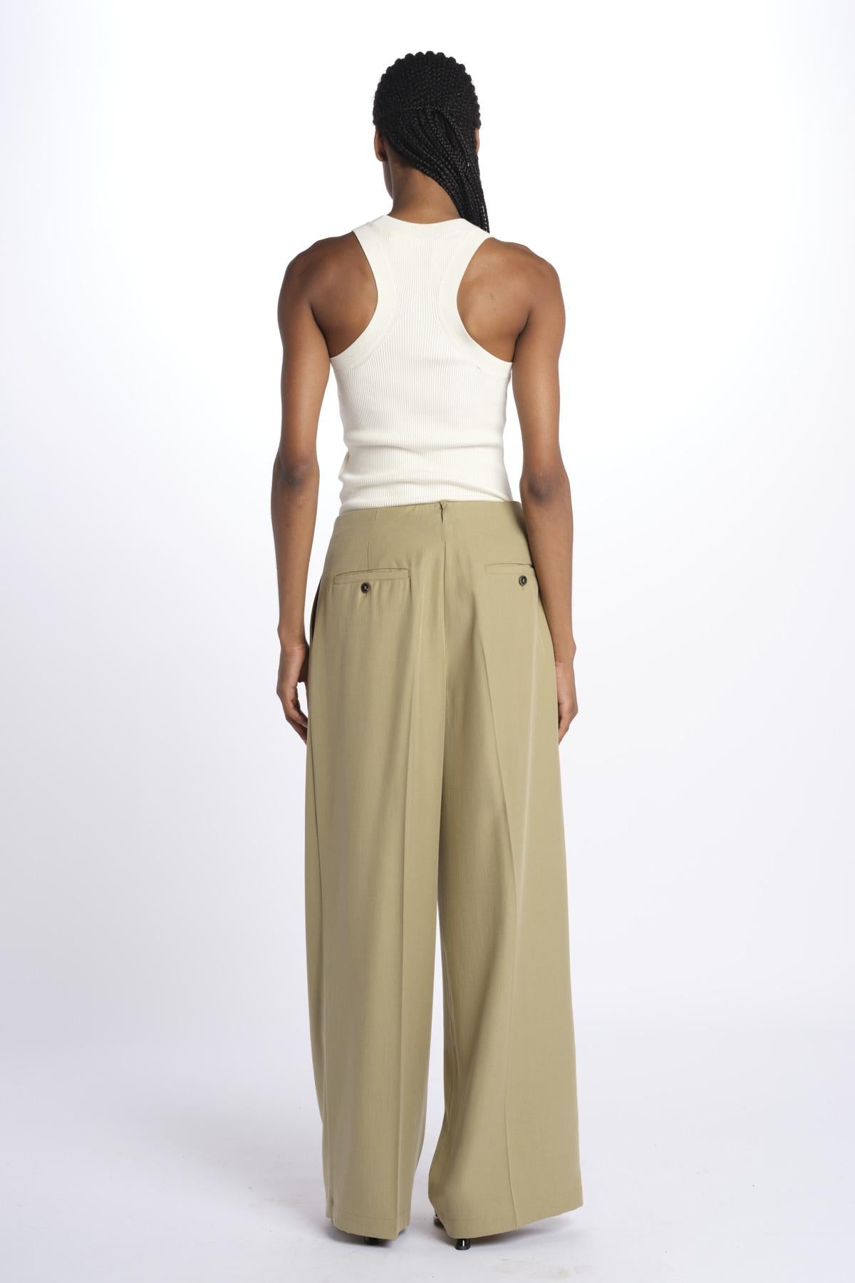 Pantalone over fluido 7207 29011 700 pomandère 