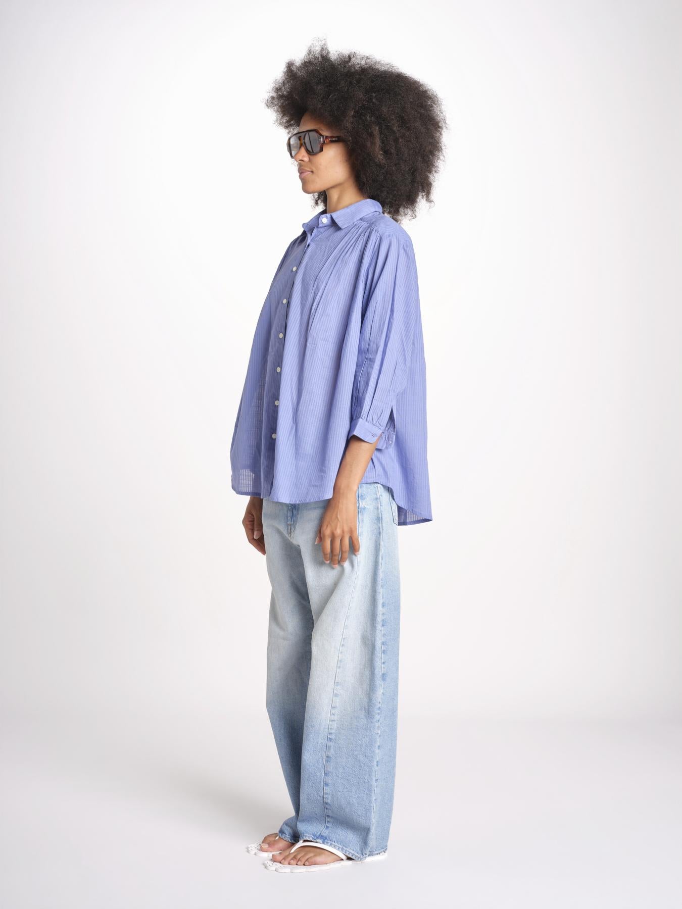 camicia righine over VT6406 LILAC zen ethic 