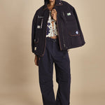 top manica lunga con fiori grandi CATRINE 007 BLUE BLUE sea ny 