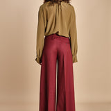 pantalone over con nervature in gabardine ORIANA 540339 164 quelledue 