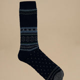 calze con greche natalizie 80423900 PATTERN NAVY anonymous 