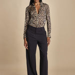 pantaloni pences tela lana MOD.0188 BLU aspesi 