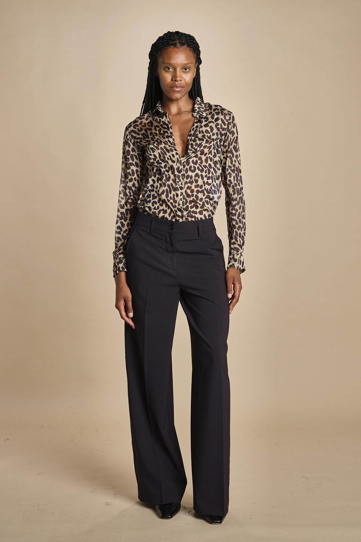 pantaloni pences tela lana MOD.0188 BLU aspesi 
