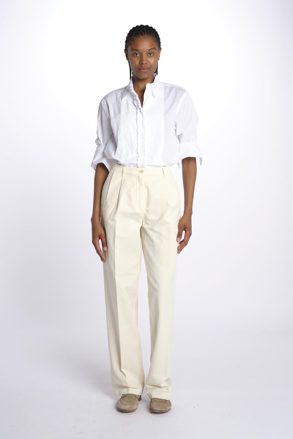 Pantaloni con pences MOD.0173 NATURAL aspesi 