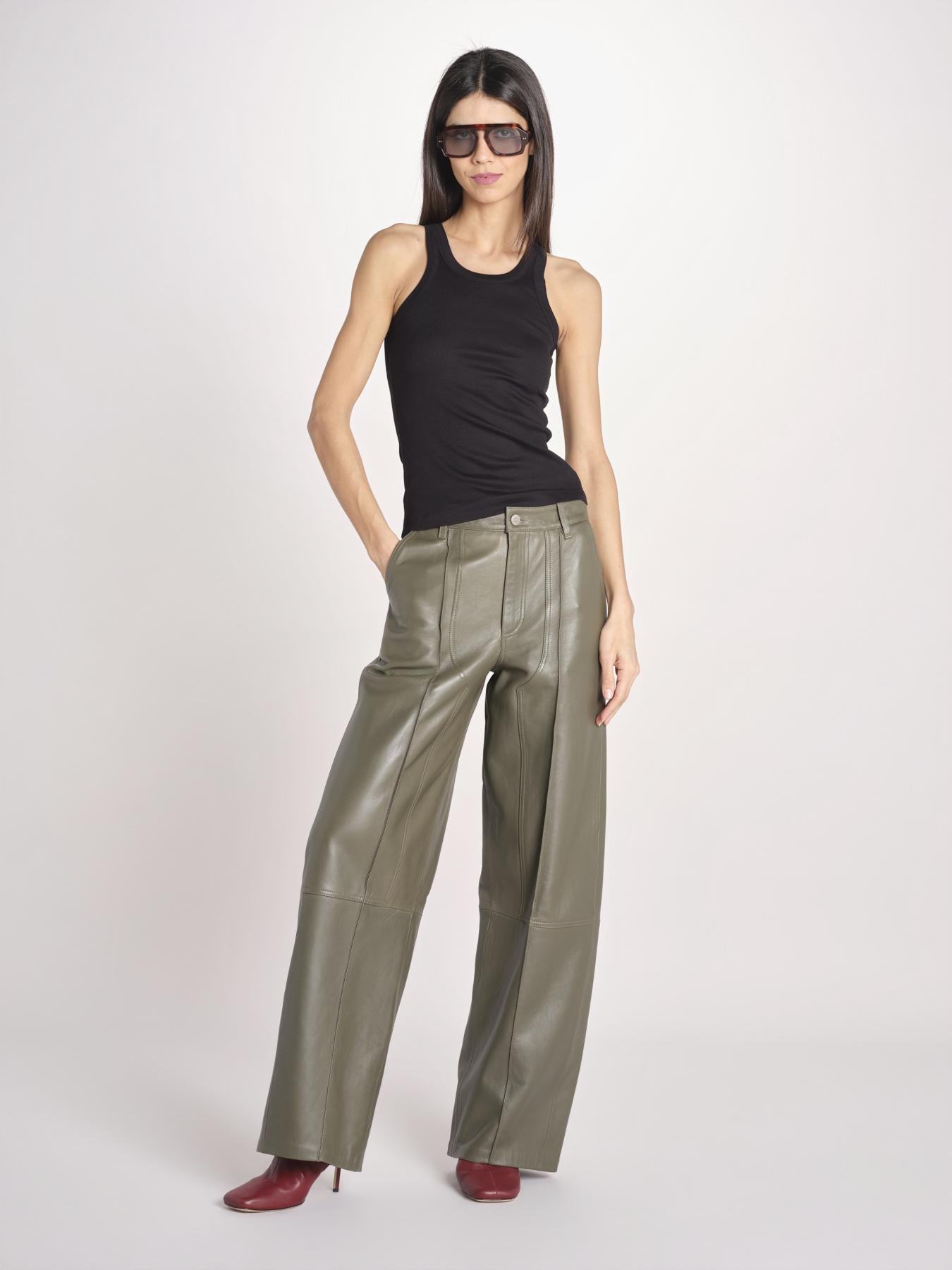 canottiera a costine FINLEY IO1100X2369 BLACK BK999 ivy oak 