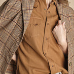 camicia texana TOLEDO-0171T COFFEE fortela 