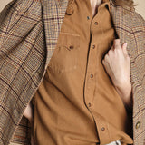 camicia texana TOLEDO-0171T COFFEE fortela 