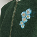 Cappotto ricamato 20C 1PRE CT32EMB GREEN marit ilison 