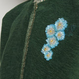 Cappotto ricamato 20C 1PRE CT32EMB GREEN marit ilison 