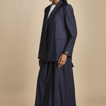 L021 blazer doppiopetto over L02130166479 BLU n21 