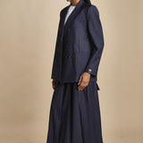 L021 blazer doppiopetto over L02130166479 BLU n21 