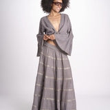 gonna lunga in lurex gessato SERENA STONE christianzen 
