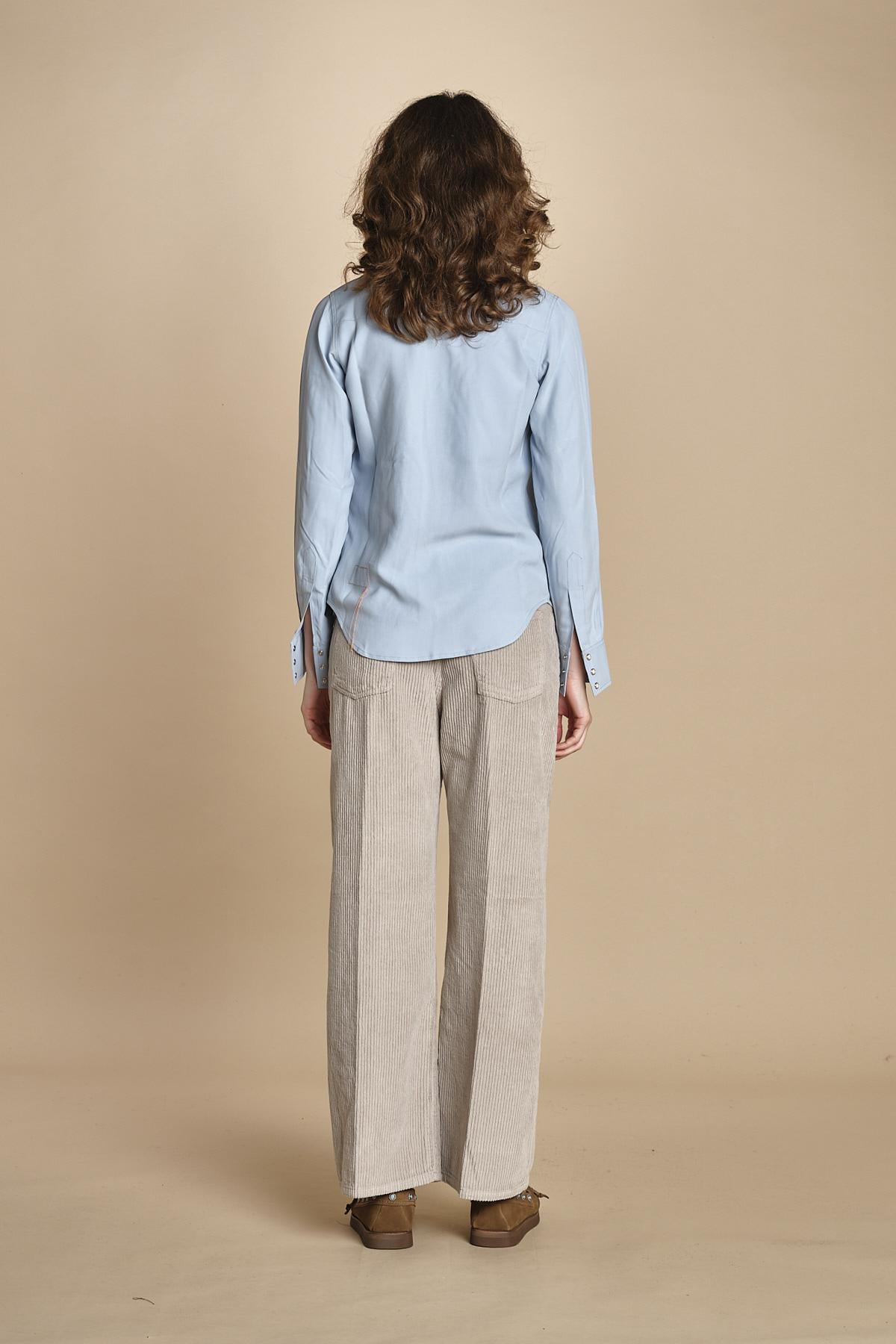 camicia texana TOLEDO-SM001 SKY fortela 