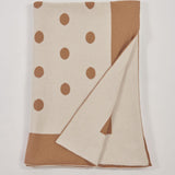 Plaid pois 150x180 C2100414B CAMMELLOAVORIO milaura 