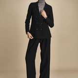 doppiopetto in tela lana SOPHIE BLACK true avenue 