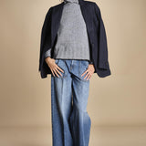 maglia dolcevita over SAMANTHA GRIGIO NERO tenne' 