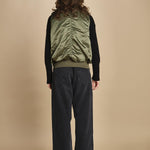 gilet unisex in nylon raso 758102 MA1 SAGE GREEN alpha 