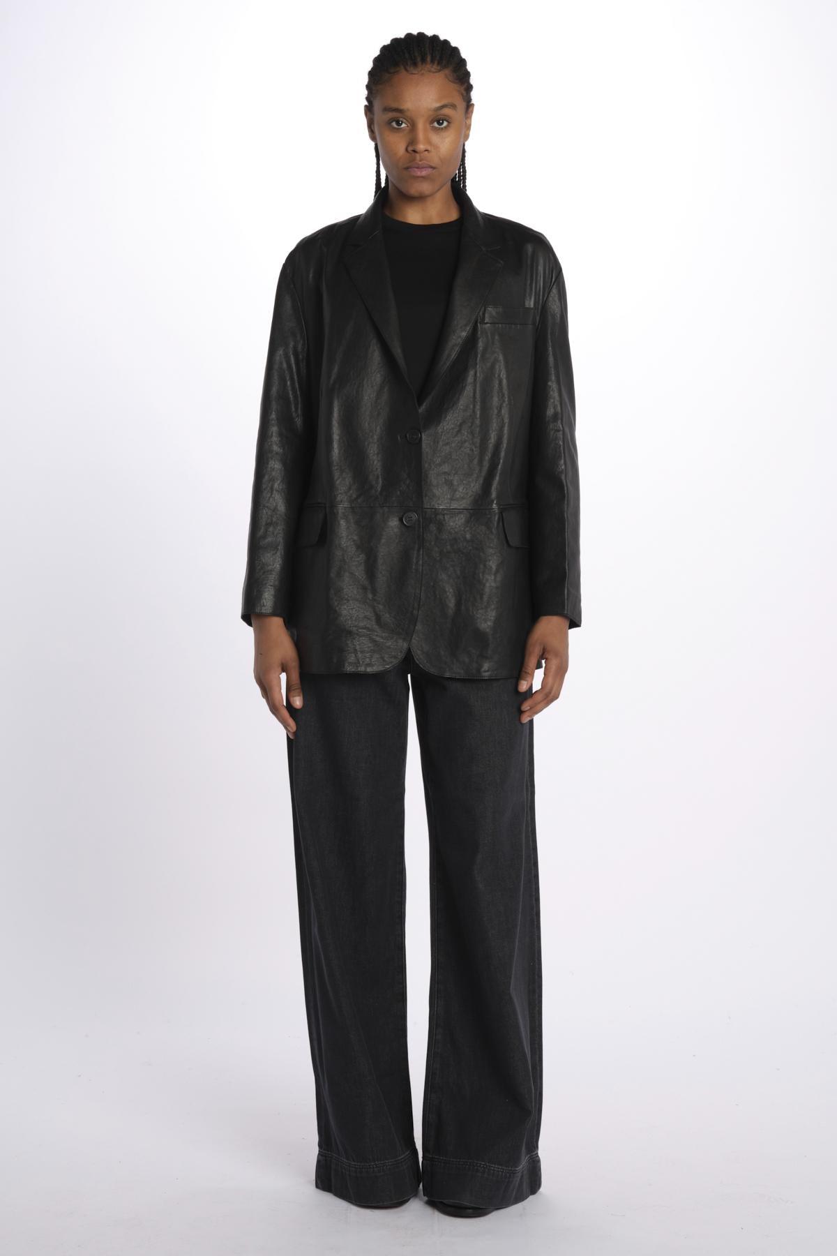 Giacca in pelle MARAT 2515441031600 001NERO weekend maxmara 