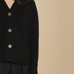 cardigan tre bottoni MIL4A24 Z3613S NERO milaura 